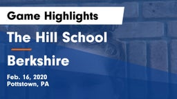 The Hill School vs Berkshire  Game Highlights - Feb. 16, 2020