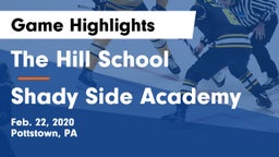 The Hill School vs Shady Side Academy  Game Highlights - Feb. 22, 2020