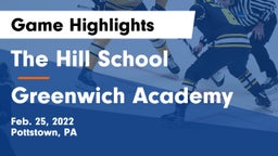 The Hill School vs Greenwich Academy  Game Highlights - Feb. 25, 2022
