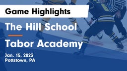 The Hill School vs Tabor Academy  Game Highlights - Jan. 15, 2023