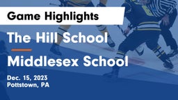 The Hill School vs Middlesex School Game Highlights - Dec. 15, 2023
