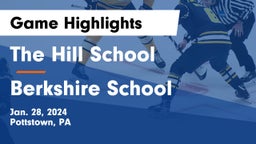 The Hill School vs Berkshire  School Game Highlights - Jan. 28, 2024