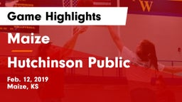 Maize  vs Hutchinson Public  Game Highlights - Feb. 12, 2019