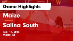 Maize  vs Salina South  Game Highlights - Feb. 19, 2019