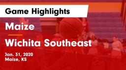 Maize  vs Wichita Southeast  Game Highlights - Jan. 31, 2020