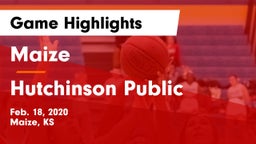 Maize  vs Hutchinson Public  Game Highlights - Feb. 18, 2020