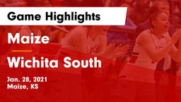 Maize  vs Wichita South  Game Highlights - Jan. 28, 2021