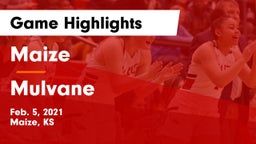 Maize  vs Mulvane  Game Highlights - Feb. 5, 2021