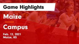 Maize  vs Campus  Game Highlights - Feb. 12, 2021
