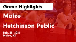 Maize  vs Hutchinson Public  Game Highlights - Feb. 25, 2021