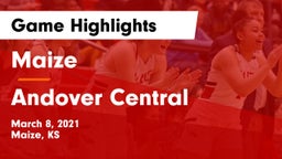 Maize  vs Andover Central  Game Highlights - March 8, 2021
