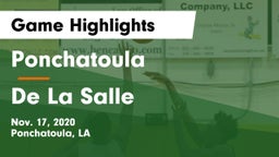 Ponchatoula  vs De La Salle  Game Highlights - Nov. 17, 2020