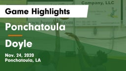 Ponchatoula  vs Doyle  Game Highlights - Nov. 24, 2020