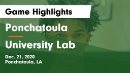 Ponchatoula  vs University Lab  Game Highlights - Dec. 21, 2020