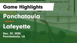 Ponchatoula  vs Lafeyette Game Highlights - Dec. 29, 2020