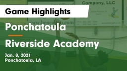 Ponchatoula  vs Riverside Academy Game Highlights - Jan. 8, 2021