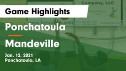Ponchatoula  vs Mandeville  Game Highlights - Jan. 12, 2021