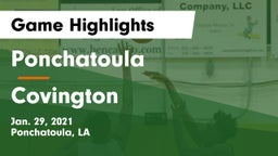 Ponchatoula  vs Covington  Game Highlights - Jan. 29, 2021