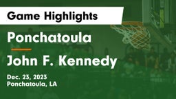 Ponchatoula  vs John F. Kennedy  Game Highlights - Dec. 23, 2023