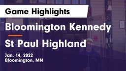 Bloomington Kennedy  vs St Paul Highland Game Highlights - Jan. 14, 2022