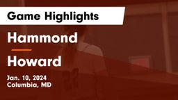 Hammond vs Howard  Game Highlights - Jan. 10, 2024