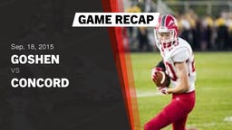 Recap: Goshen  vs. Concord  2015