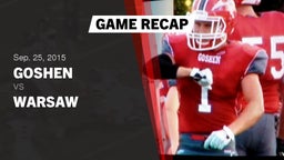 Recap: Goshen  vs. Warsaw  2015