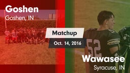 Matchup: Goshen  vs. Wawasee  2016