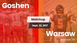 Matchup: Goshen  vs. Warsaw  2017