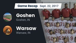 Recap: Goshen  vs. Warsaw  2017