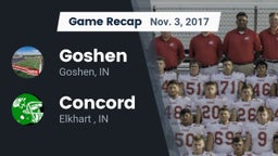 Recap: Goshen  vs. Concord  2017