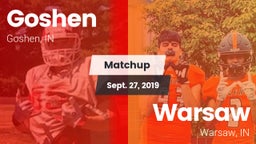 Matchup: Goshen  vs. Warsaw  2019