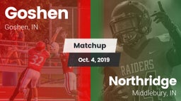 Matchup: Goshen  vs. Northridge  2019