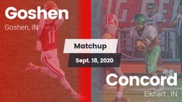 Matchup: Goshen  vs. Concord  2020