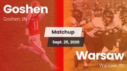Matchup: Goshen  vs. Warsaw  2020
