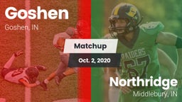 Matchup: Goshen  vs. Northridge  2020