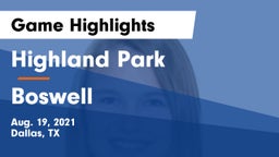 Highland Park  vs Boswell   Game Highlights - Aug. 19, 2021