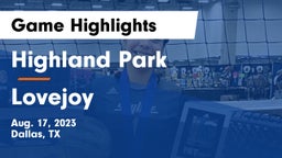 Highland Park  vs Lovejoy  Game Highlights - Aug. 17, 2023