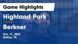 Highland Park  vs Berkner  Game Highlights - Oct. 17, 2023
