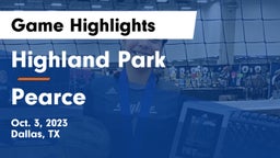Highland Park  vs Pearce  Game Highlights - Oct. 3, 2023