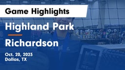 Highland Park  vs Richardson  Game Highlights - Oct. 20, 2023
