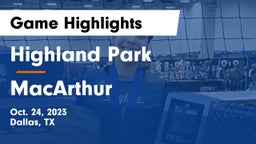 Highland Park  vs MacArthur  Game Highlights - Oct. 24, 2023