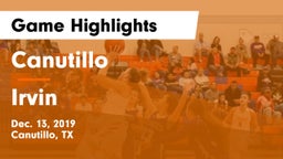 Canutillo  vs Irvin  Game Highlights - Dec. 13, 2019