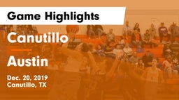 Canutillo  vs Austin  Game Highlights - Dec. 20, 2019