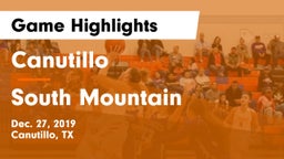 Canutillo  vs South Mountain  Game Highlights - Dec. 27, 2019