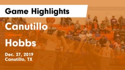 Canutillo  vs Hobbs  Game Highlights - Dec. 27, 2019
