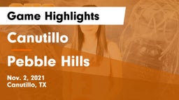 Canutillo  vs Pebble Hills  Game Highlights - Nov. 2, 2021