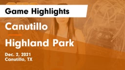 Canutillo  vs Highland Park  Game Highlights - Dec. 2, 2021