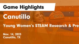 Canutillo  vs Young Women’s STEAM Research & Preparatory Academy Game Highlights - Nov. 14, 2023