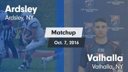 Matchup: Ardsley  vs. Valhalla  2016